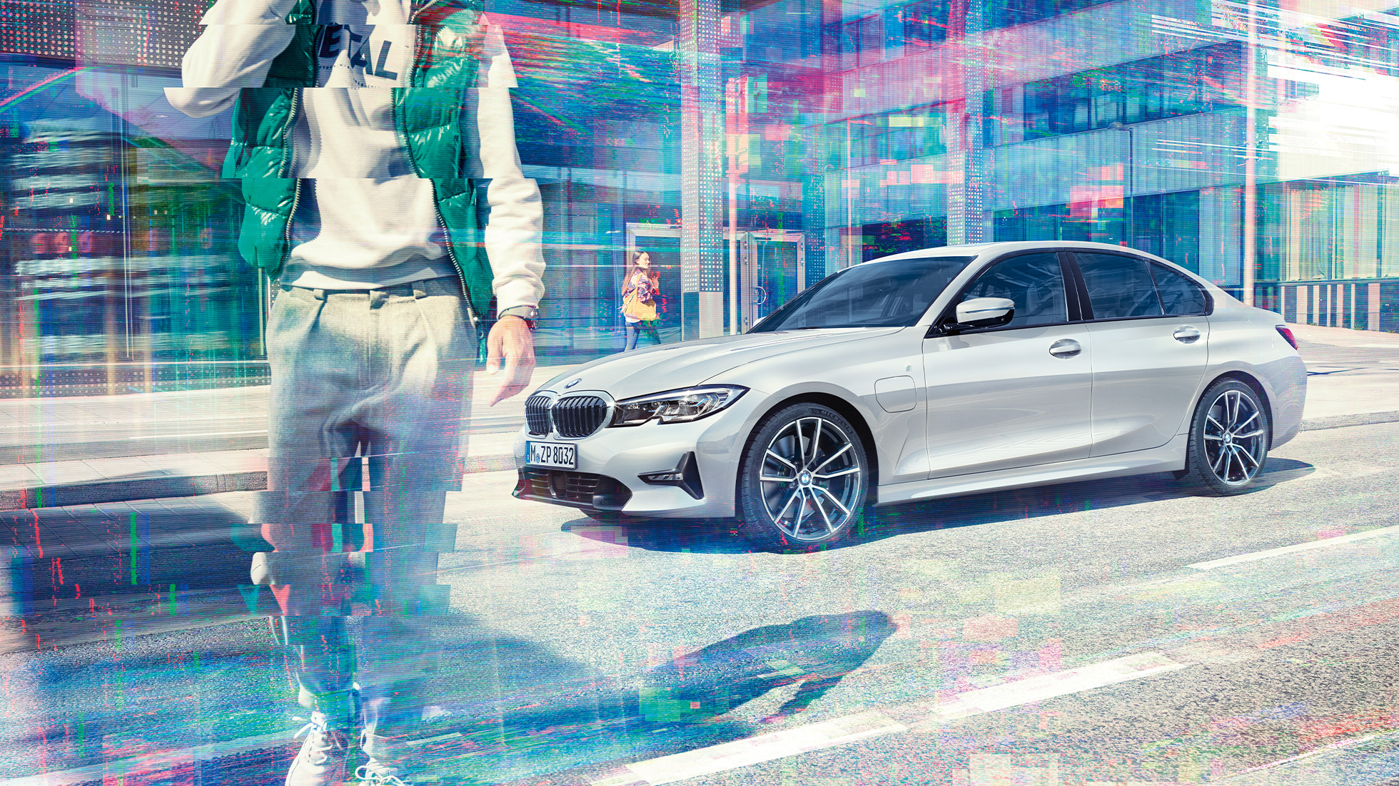 BMW 3 Series Sedan, interior. Close-up of the driver's compartment in the interior of the BMW 3 Series Sedan.