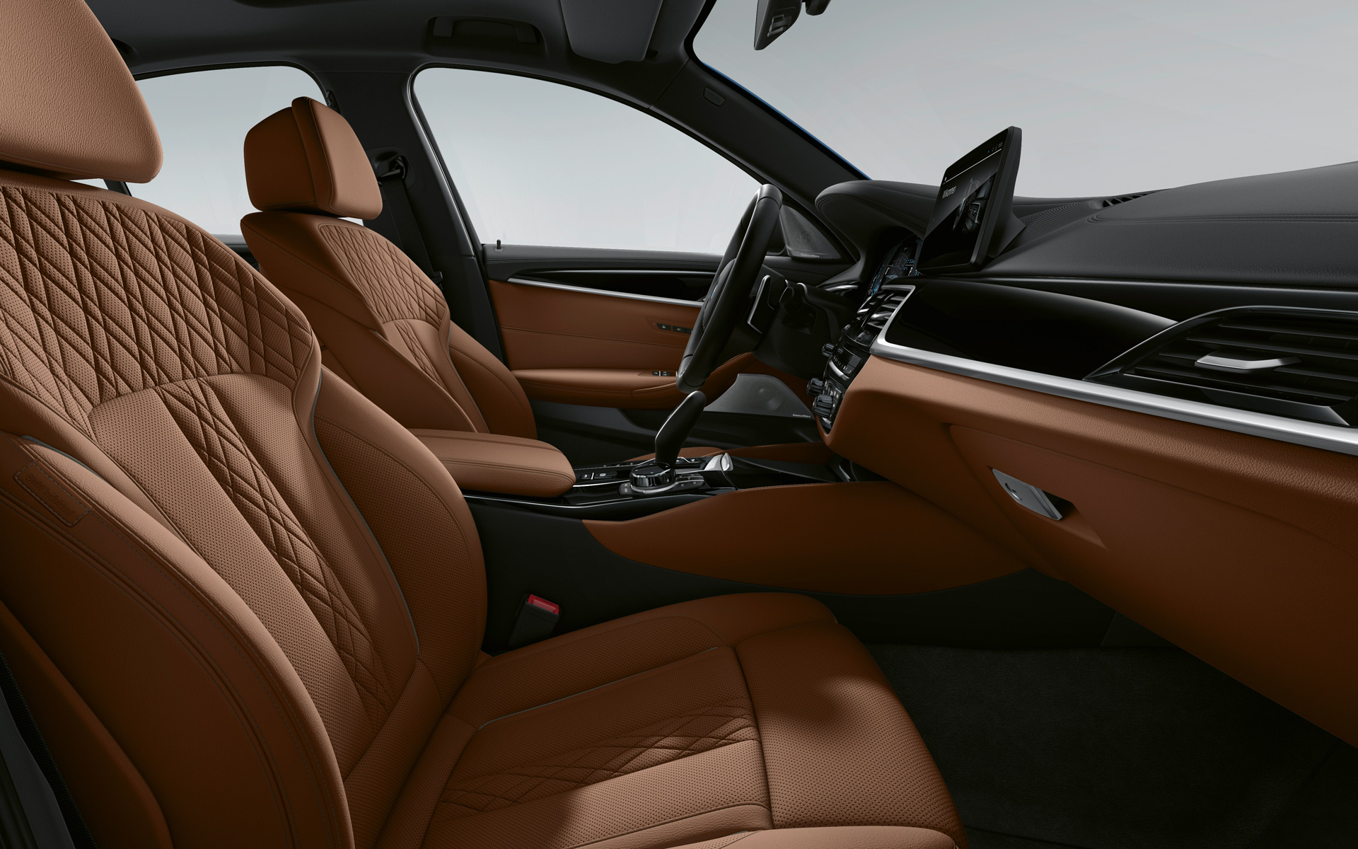 BMW 5 Series Sedan G30 LCI interior in BMW Individual Full Merino leather – Tartufo BMW 5 Series Sedan G30 Facelift 2020 interior in BMW Individual Full Merino leather – Tartufo
