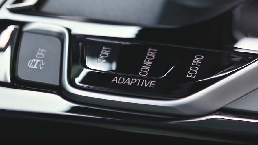BMW plug-in hybrid eDrive modes close-up