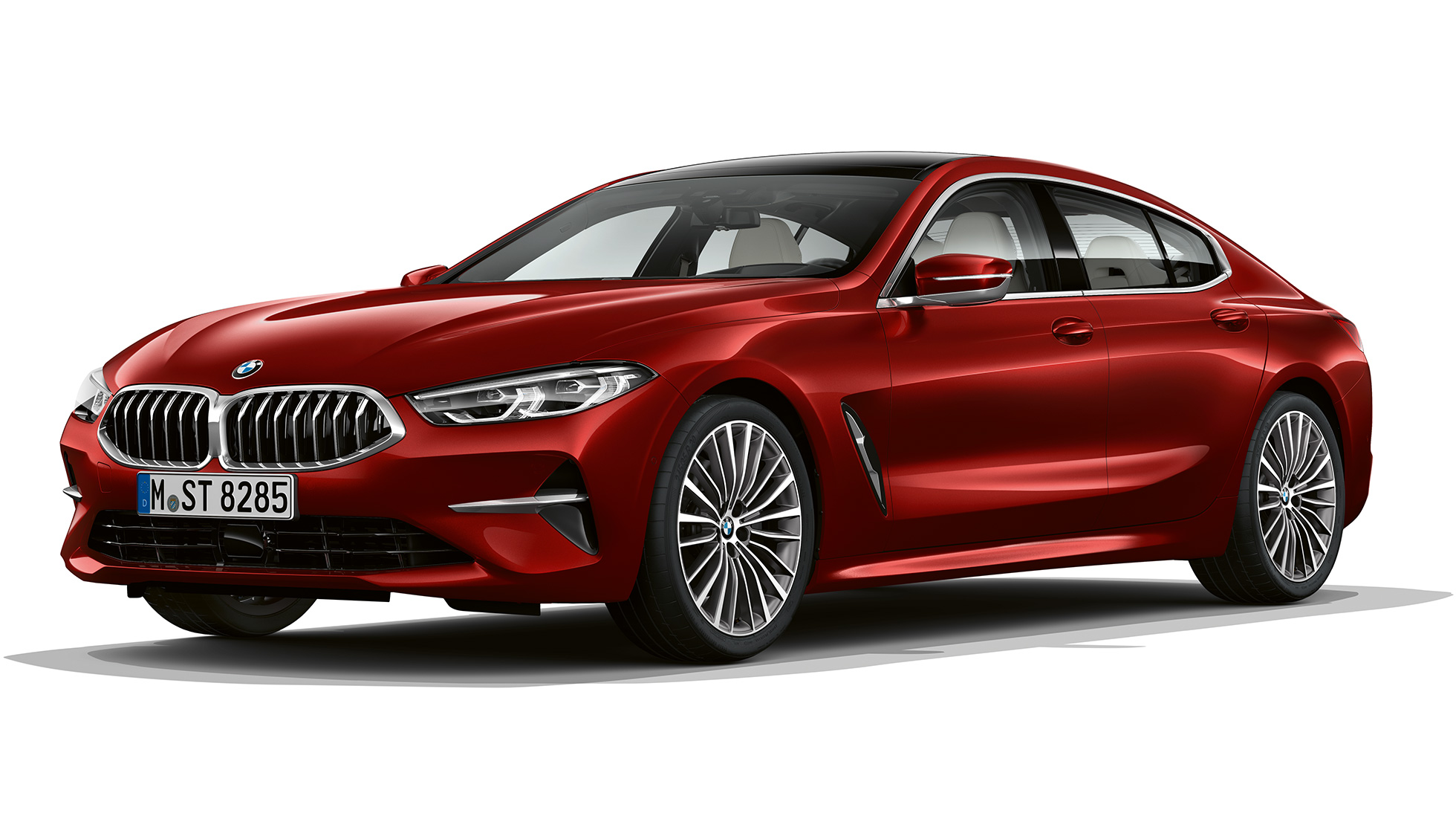 Base model three-quarter front shot BMW 8 Series Gran Coupé, base model three-quarter front shot