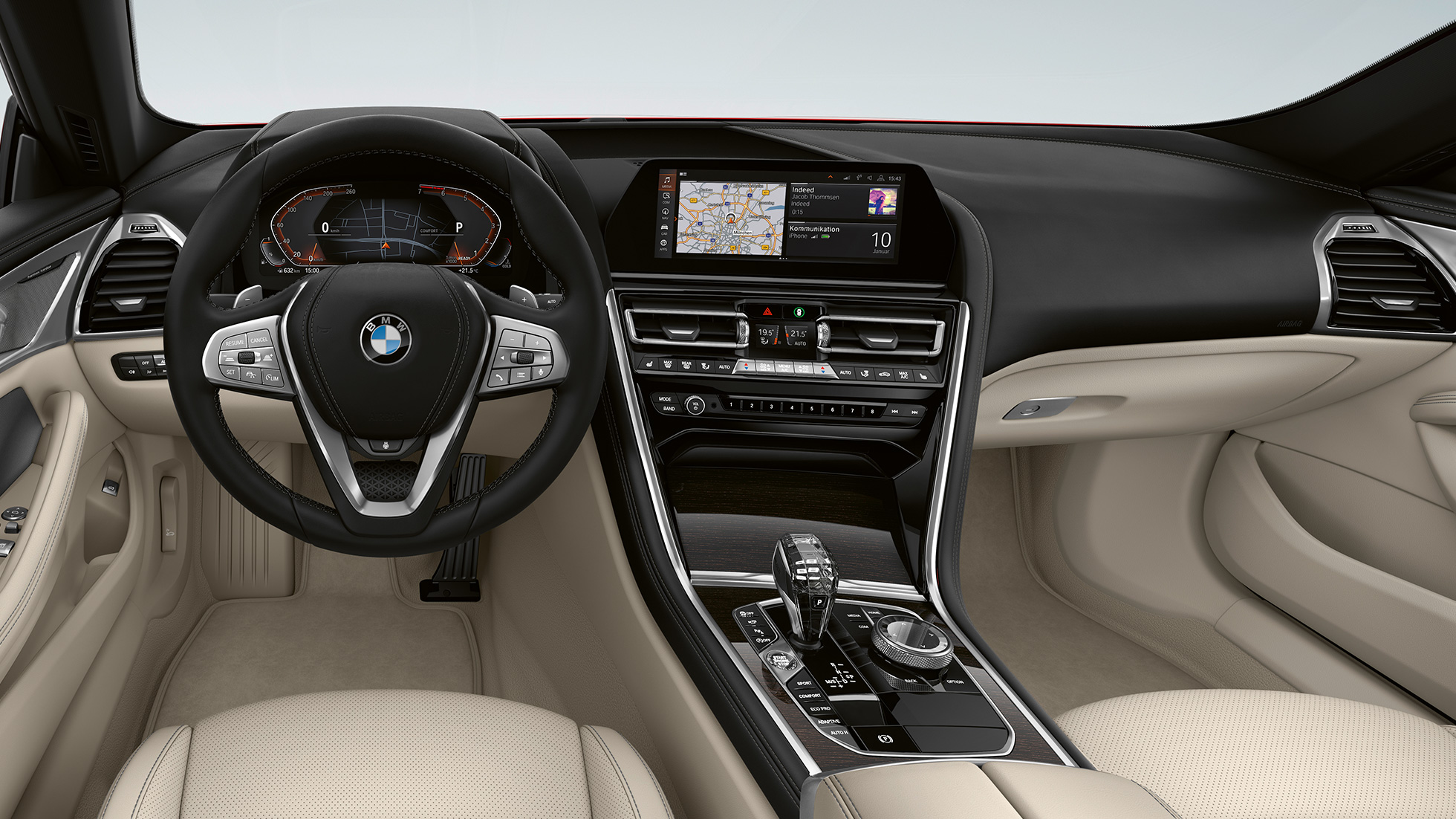 Base model cockpit BMW 8 Series Gran Coupé, base model cockpit