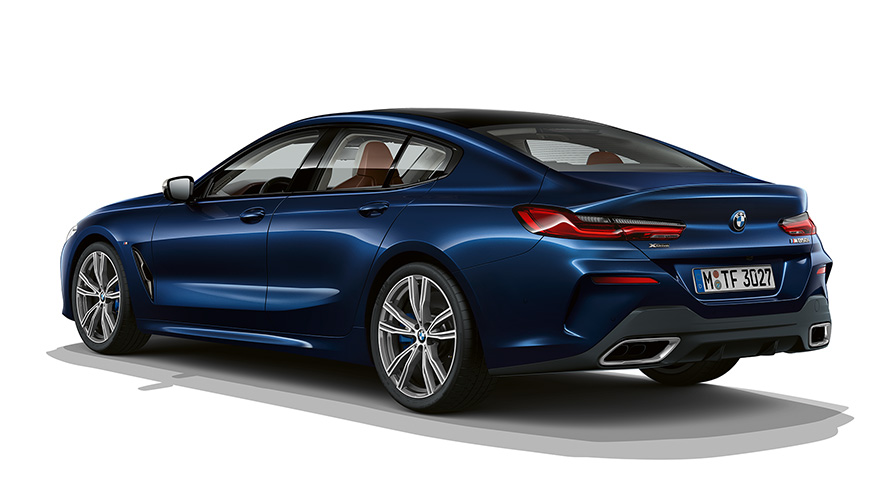 BMW 8 Series Gran Coupé, Individual Sophistication three quarter rear shot