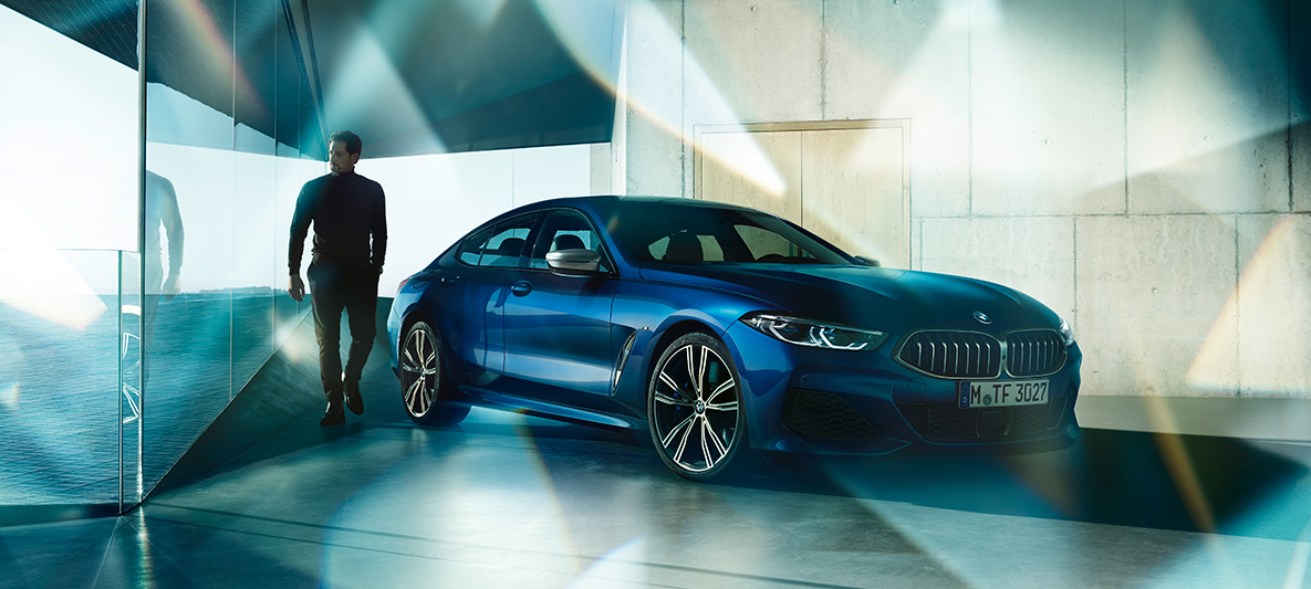BMW Individual three-quarter front view BMW 8 Series Gran Coupé, BMW Individual three-quarter front view