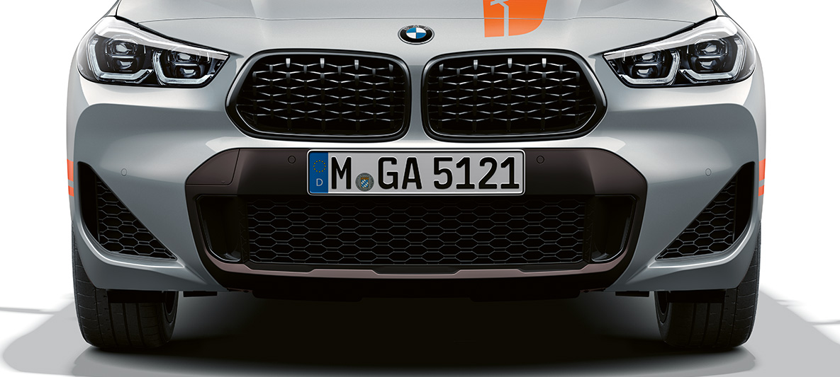 Double kidney BMW X2 F39 BMW X2 2020 F39 Brooklyn Grey front view Double kidney