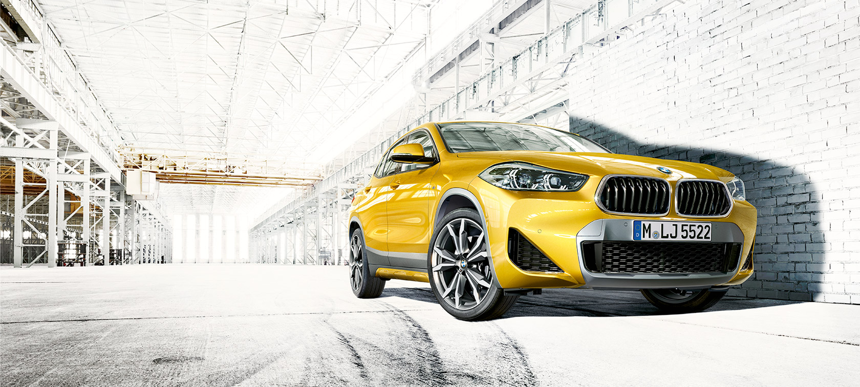Front view BMW X2 F39 2020 Brooklyn Grey