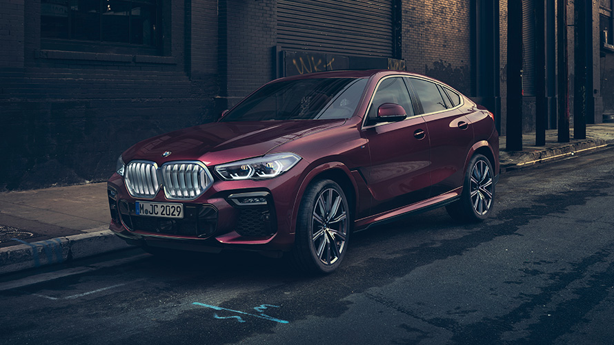 BMW X6 Individual G06 2019 Ametrine metallic three-quarter front view