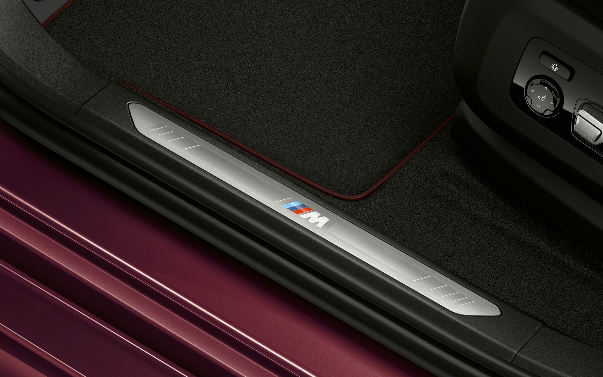 BMW Individual door sill BMW X6 Individual G06 2019 BMW Individual door sill BMW X6 Individual G06 2019 close-up