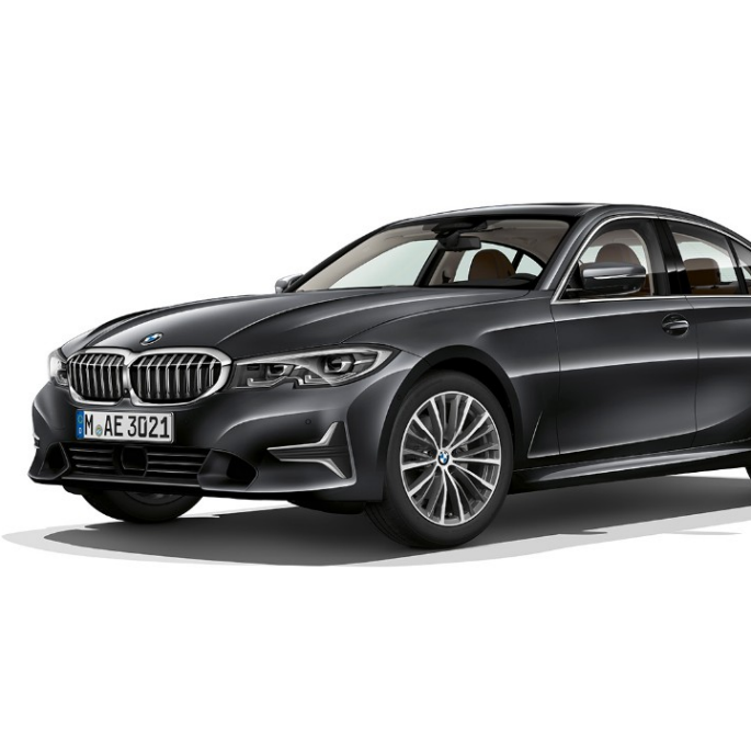 BMW 3 Series Sedan, Model Luxury Line. Side still shot of BMW 3 Series Sedan as Model Luxury Line.