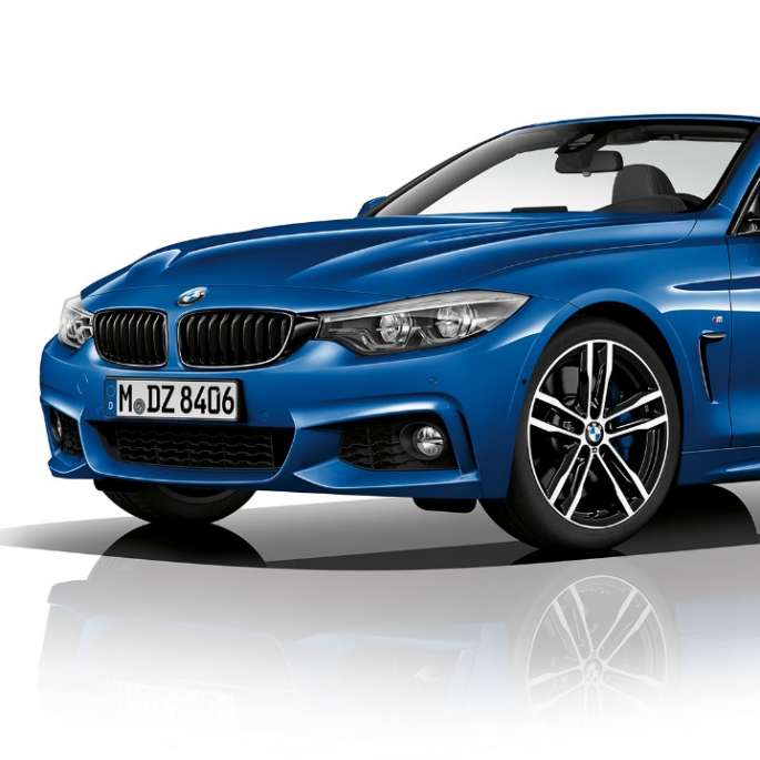 BMW 4 Series Convertible, Model M Sport three-quarter front shot BMW 4 Series Convertible, Model M Sport three-quarter front shot