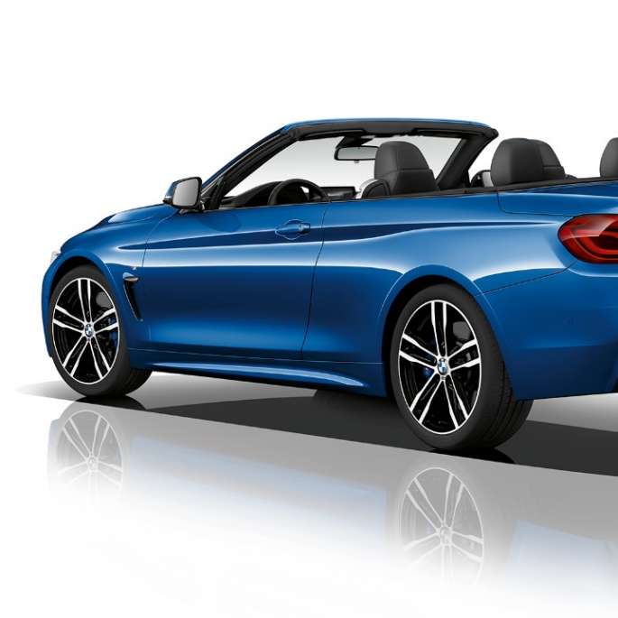 BMW 4 Series Convertible, Model M Sport three-quarter rear shot BMW 4 Series Convertible, Model M Sport three-quarter rear shot