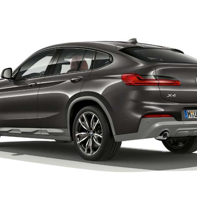 BMW X4 xDrive30i Model M Sport X G02 2018 Sophisto Grey brilliant effect three-quarter rear view